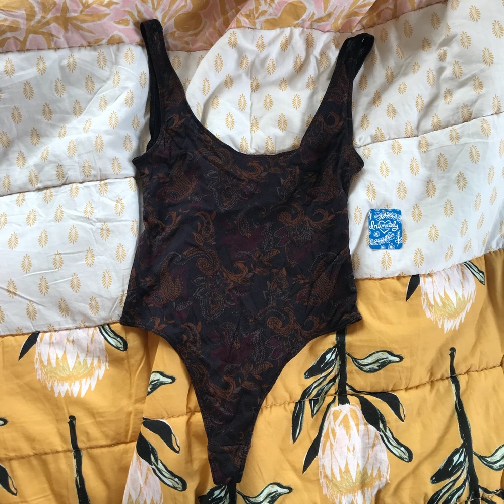 NWT Mesh free people bodysuit